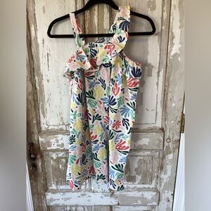 beachlunchlounge White Multicolor Beachy Ruffle Sundress for Kids - girl’s large